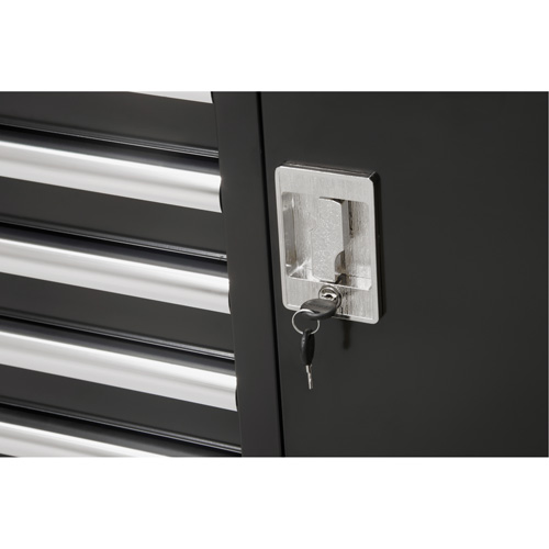 Chariot &agrave; outils industriel, 8 tiroirs, 44-3/10" la x 21-1/10" p x 36-7/10" h, Noir EastCoast Offshore Supplies