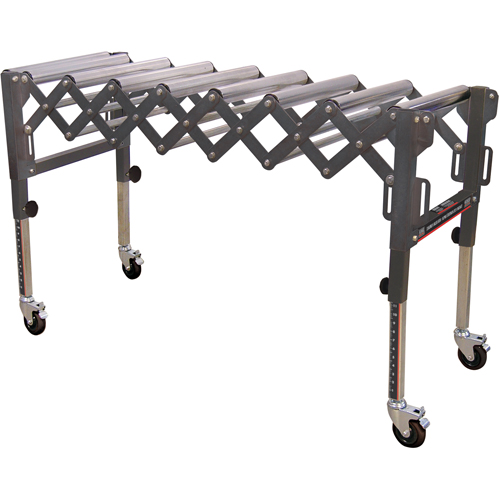 Extendable & Flexible Conveyor Roller Tables, 20" W x 52" L, 300 lbs. per lin. Ft. Capacity EastCoast Offshore Supplies
