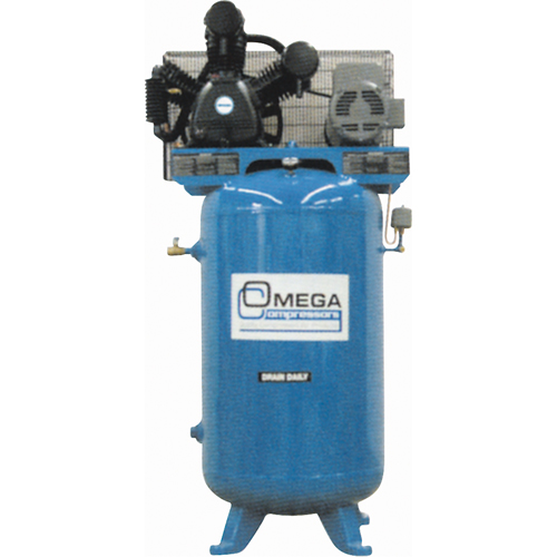 Industrial Series Air Compressors - Vertical Compressors - Two Stage, 66.6 Gal. (80 US Gal) EastCoast Offshore Supplies