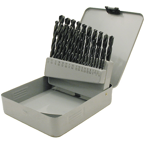 Coffret de forets en oxyde noir JET-KUT, 29 morceaux, Acier rapide EastCoast Offshore Supplies