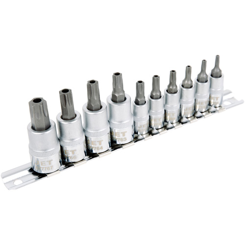 Jeu de douilles antiviol TORX 1/4" & 3/8" SS1438-10TB 10 mcx EastCoast Offshore Supplies