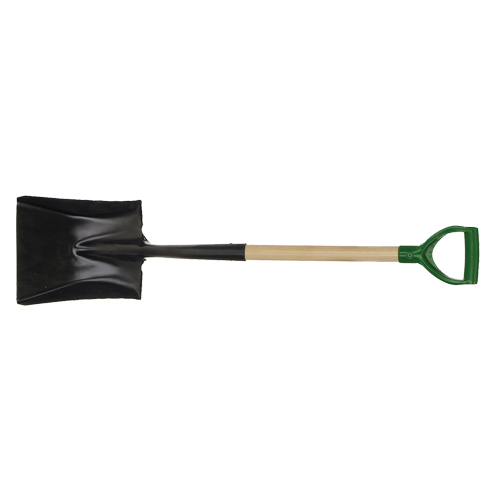 Square Point Shovel, Wood, Tempered Steel Blade, D-Grip Handle, 29" Long EastCoast Offshore Supplies