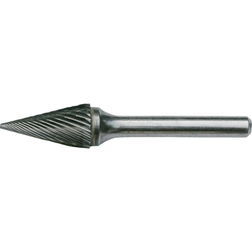 CLEVELAND Solid Carbide Burrs - Pointed Cone Shape, SM-42, 1/8" Dia., 1/8" Shank, 7/16" Depth of Cut EastCoast Offshore Supplies