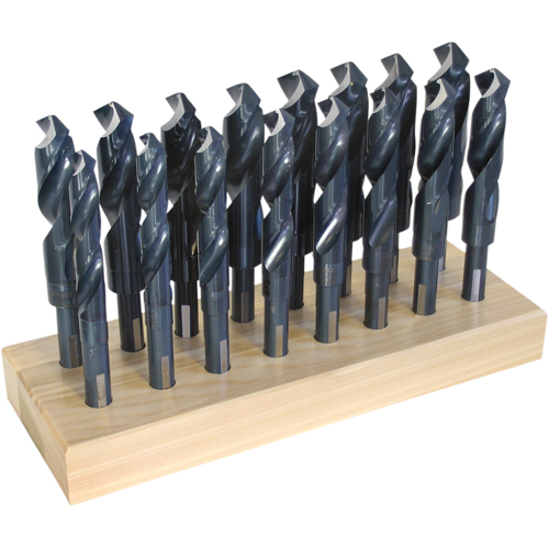 Jeux de forets CHICAGO-LATROBE, 16 morceaux, Acier rapide EastCoast Offshore Supplies