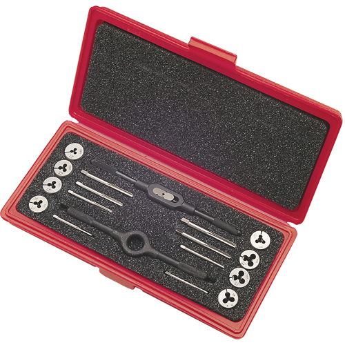 Tap & Die Sets with Production Hand Taps and Carbon Steel Round Adjustable Dies, 8 Pieces EastCoast Offshore Supplies