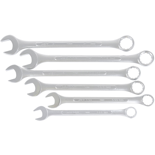 Jeux de cl&eacute;s mixtes combin&eacute;es longues enti&egrave;rement polies, Combinaison, 6 morceaux, Imp&eacute;rial EastCoast Offshore Supplies