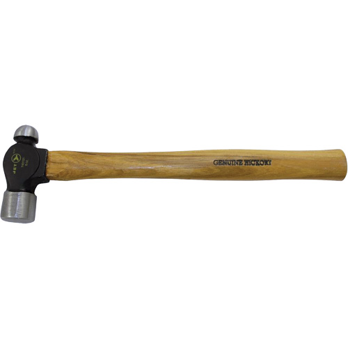 Heavy-Duty Hickory Handle Ball Pein Hammer, 24 oz. Head Weight, Plain Face, Wood Handle EastCoast Offshore Supplies