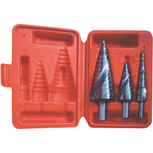 Step Drill Set, 3 Pieces, High Speed Steel EastCoast Offshore Supplies