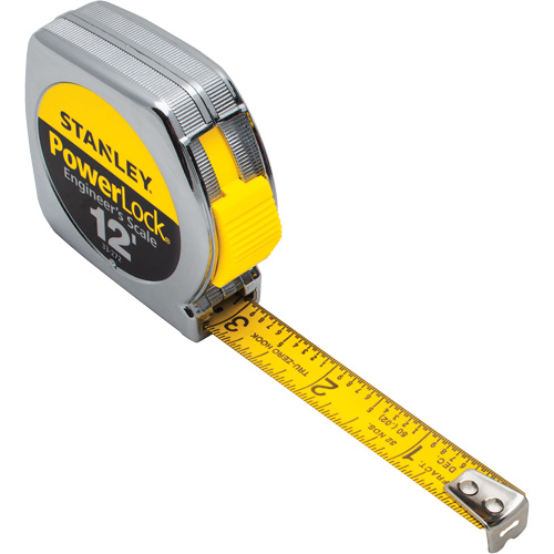 Ruban &agrave; mesurer PowerLock, 1/2" x 12', Marques de goujon Imp&eacute;rial EastCoast Offshore Supplies