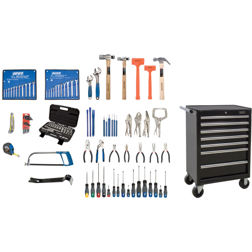 Ensemble d'outils interm&eacute;diaires avec coffre en acier, 112 morceaux EastCoast Offshore Supplies