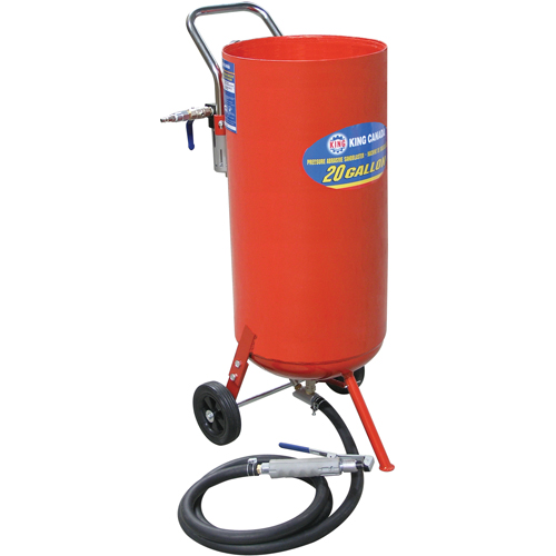 Machines de sablage &agrave; jet, 6-25 pi³/min, R&eacute;servoir de 16,6 gal. (20 gal. US) EastCoast Offshore Supplies