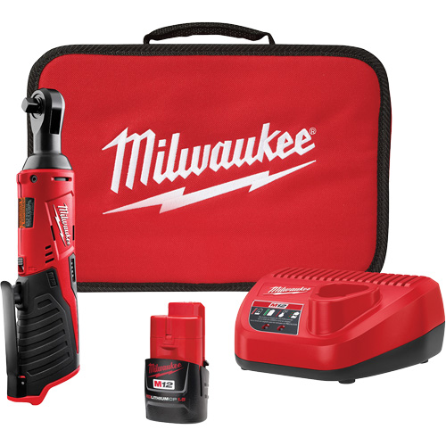 Trousse de cl&eacute; &agrave; cliquet sans fil M12, 12 V, Prise de 3/8" EastCoast Offshore Supplies