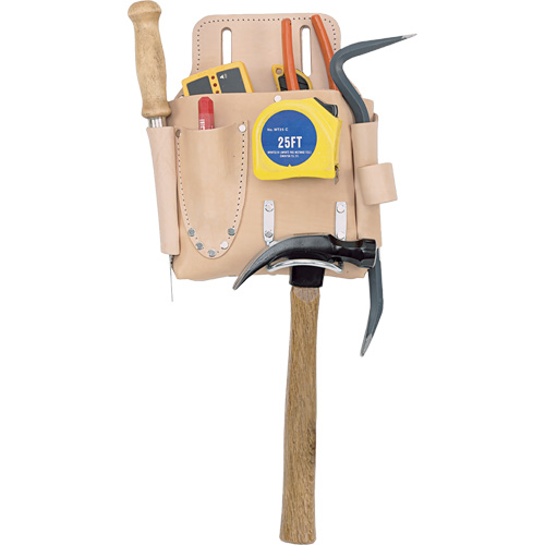 Poche pour outils de travail des cloisons s&egrave;ches, Porte-outil, Cuir, 7 Poches EastCoast Offshore Supplies
