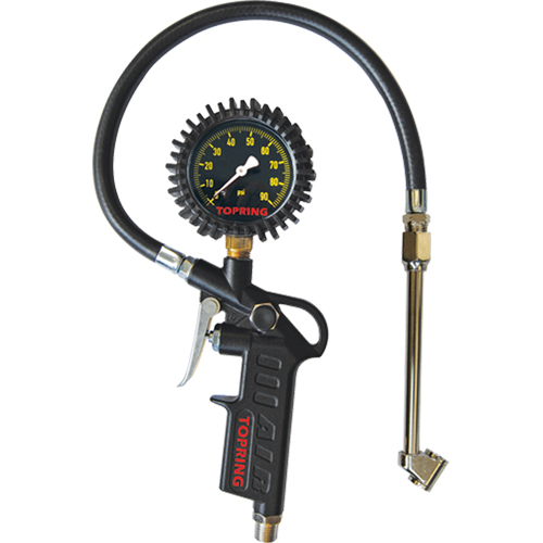 Tire Pressure Gauges - Dual Wheel Type- Pistol Grip Dial Inflator Gauges EastCoast Offshore Supplies