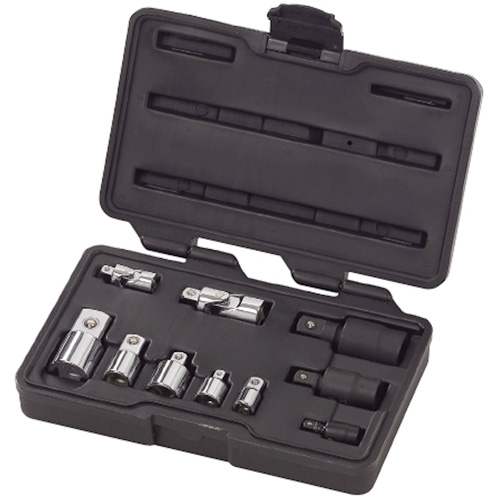 10-Piece 1/4", 3/8" & 1/2" Drive Universal Joint and Adapter Set EastCoast Offshore Supplies