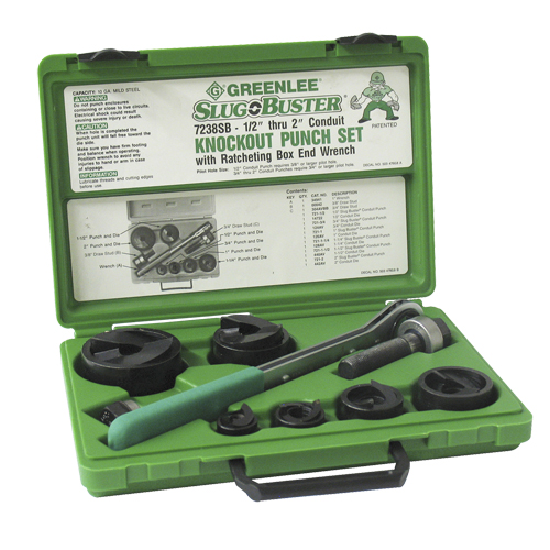 Knockout Kit with Ratchet and SlugBuster&reg; Punches EastCoast Offshore Supplies
