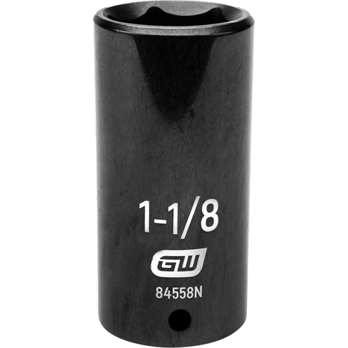 Douille SAE, Chocs, 1-1/8", Prise 1/2", 6 pans, Profond EastCoast Offshore Supplies