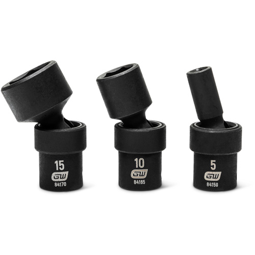 12-Piece 1/4" Drive 6 Point Universal impact Metric Flex Socket Set EastCoast Offshore Supplies