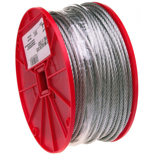Wire Cable, 500' (152.4 m) x 3/32", 184 lbs. (0.092 tons), Galvanized EastCoast Offshore Supplies