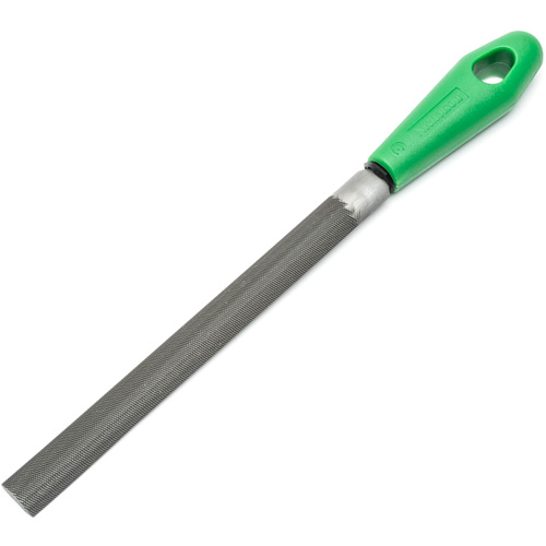 Double Cut File with Green Handle, Half Round, 8", Bastard EastCoast Offshore Supplies