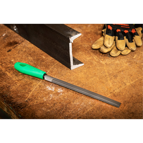 Double Cut File with Green Handle, Half Round, 8", Bastard EastCoast Offshore Supplies