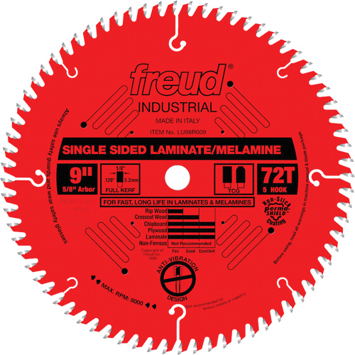 TCS Industrial Saw Blade - Chipboard, 9", 72 Teeth, Laminate Use EastCoast Offshore Supplies