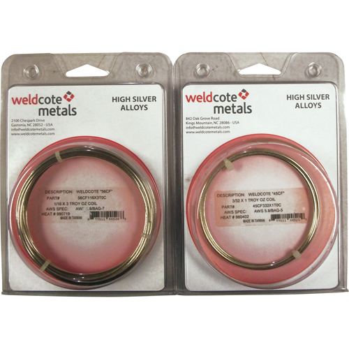 High Silver Brazing Alloys EastCoast Offshore Supplies