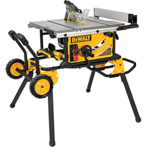 Scie de table pour chantier avec support roulant, 15 A, 4800 tr/min EastCoast Offshore Supplies