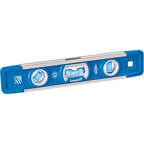 Niveau torpille True Blue, 9" lo, Aluminium, 3 fioles, Magn&eacute;tique EastCoast Offshore Supplies