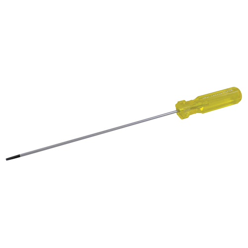 Electrician's Slotted Screwdriver, 1/8" Tip, Round, 6-1/2" L, Plastic Handle EastCoast Offshore Supplies