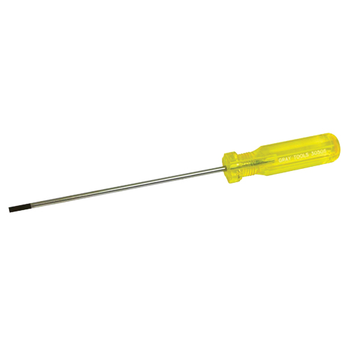 Electrician's Slotted Screwdriver, 5/32" Tip, Round, 9-1/2" L, Plastic Handle EastCoast Offshore Supplies
