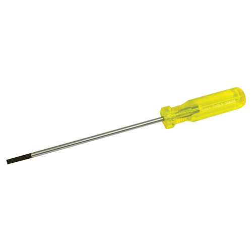 Electrician's Slotted Screwdriver, 3/16" Tip, Round, 9-1/2" L, Plastic Handle EastCoast Offshore Supplies