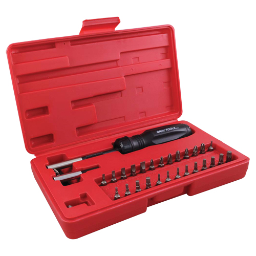 Gearless Screwdriver Set In Plastic Storage Case, 10" L EastCoast Offshore Supplies