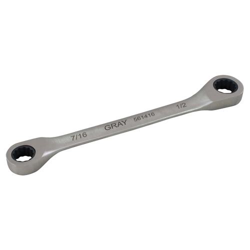 Cl&eacute; &agrave; cliquet polygonale double pour engrenage, 12 pans, 7/16" x 1/2", Fini Ordinaire EastCoast Offshore Supplies