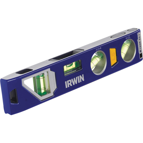 250 Series Heavy-Duty Torpedo Level, 9" L, Aluminum, 4 Vials, Magnetic EastCoast Offshore Supplies