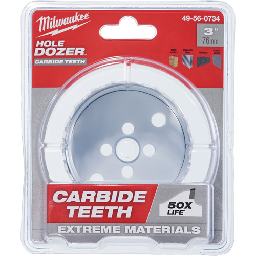Scie &agrave; bouteur Hole Dozer avec dents au carbure, 3", Profondeur de la coupe 1-63/100", Carbure EastCoast Offshore Supplies