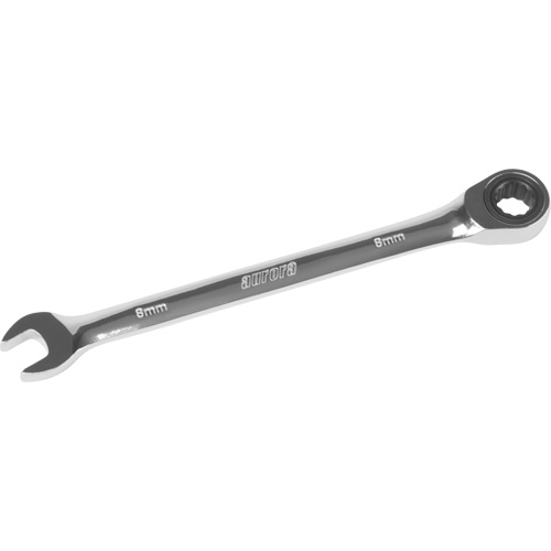 Metric Ratcheting Combination Wrench, 12 Point, 8 mm, Chrome Finish EastCoast Offshore Supplies