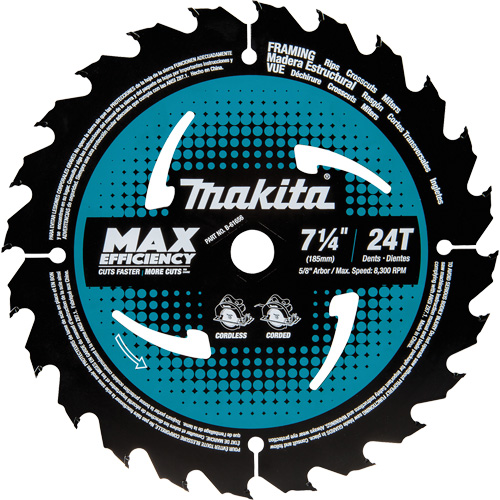 Carbide-Tipped Circular Saw Blade, 7-1/4", 24 Teeth, Wood Use EastCoast Offshore Supplies