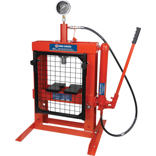 Hydraulic Shop Press with Grid Guard, 10 Tons Capacity EastCoast Offshore Supplies
