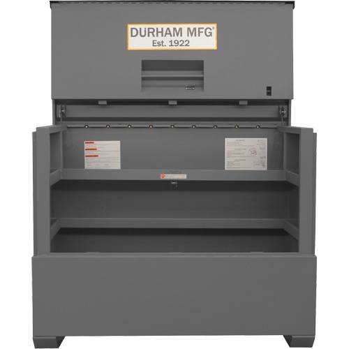 Piano Style Jobsite Storage Box, 60-1/2" W x 34-3/4" D x 49-3/8" H, Grey EastCoast Offshore Supplies