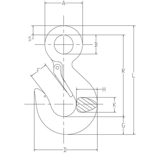 Crochet de palan EastCoast Offshore Supplies