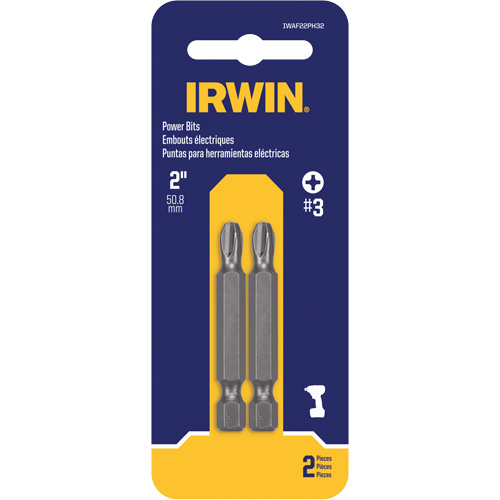 Power Bits, Phillips, #3 Tip, 1/4" Drive Size, 2" Length EastCoast Offshore Supplies