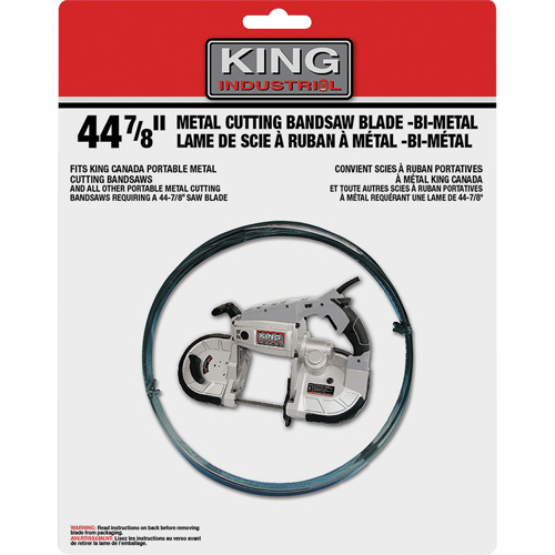 Lame de scie &agrave; ruban, Bim&eacute;tal, 44-7/8" lo x 1/2" la x &eacute;paisseur 0,02", 14-18 dents par pouce EastCoast Offshore Supplies