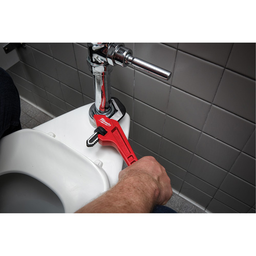 Cl&eacute; &agrave; tuyau hexagonale coud&eacute;e en acier, Cap des m&acirc;choires 2-5/8", Longueur 10-1/2", Fini Rev&ecirc;tement en poudre, Prise Ergonomique EastCoast Offshore Supplies