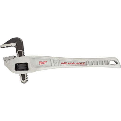 Cl&eacute; &agrave; tuyau coud&eacute;e en aluminium, Cap des m&acirc;choires 2", Longueur 14", Fini Rev&ecirc;tement en poudre, Prise Ergonomique EastCoast Offshore Supplies