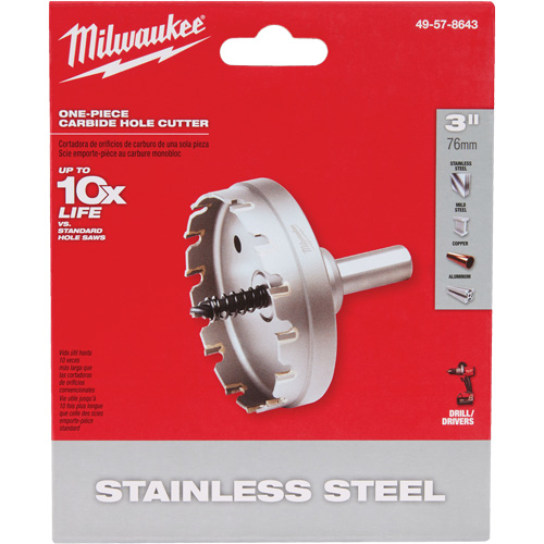 One-Piece Carbide Hole Cutters, 3", 3/16" Depth of Cut EastCoast Offshore Supplies