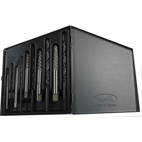 Drillco&reg; Screw Extractor Set with Drills, Carbide, 10 Pieces EastCoast Offshore Supplies