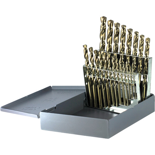 Jeu de forets courts &agrave; usage intensif DRILLCO, 21 morceaux, Cobalt EastCoast Offshore Supplies