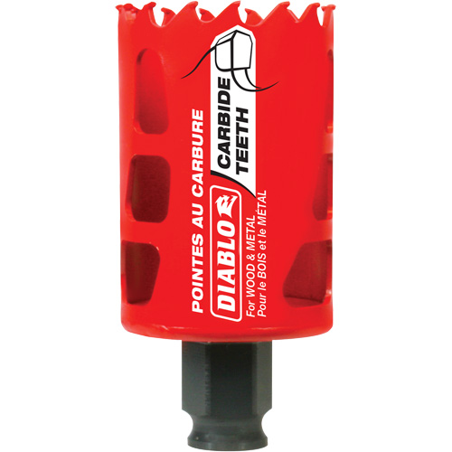 Wood & Metal Hole Saw, 1-3/4", 2-3/8" Depth of Cut, Carbide EastCoast Offshore Supplies