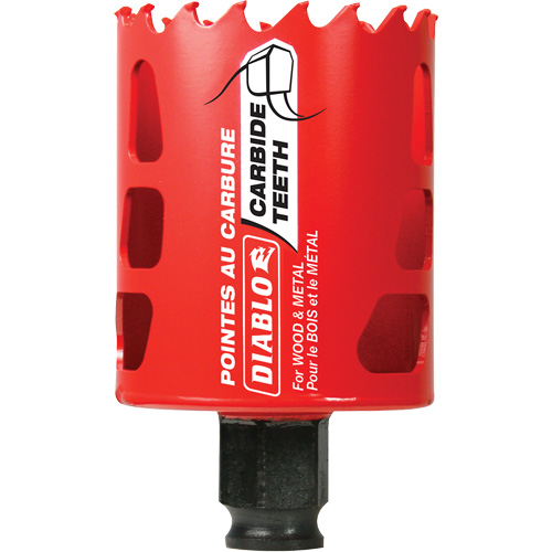 Scie cloche pour bois et m&eacute;tal, 2-1/8", Profondeur de la coupe 2-3/8", Carbure EastCoast Offshore Supplies